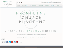 Tablet Screenshot of frontlinechurchplanting.com